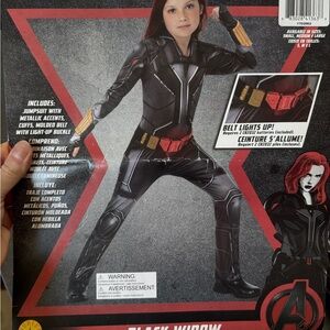 Black Widow Kids Costume with Light-Up Belt